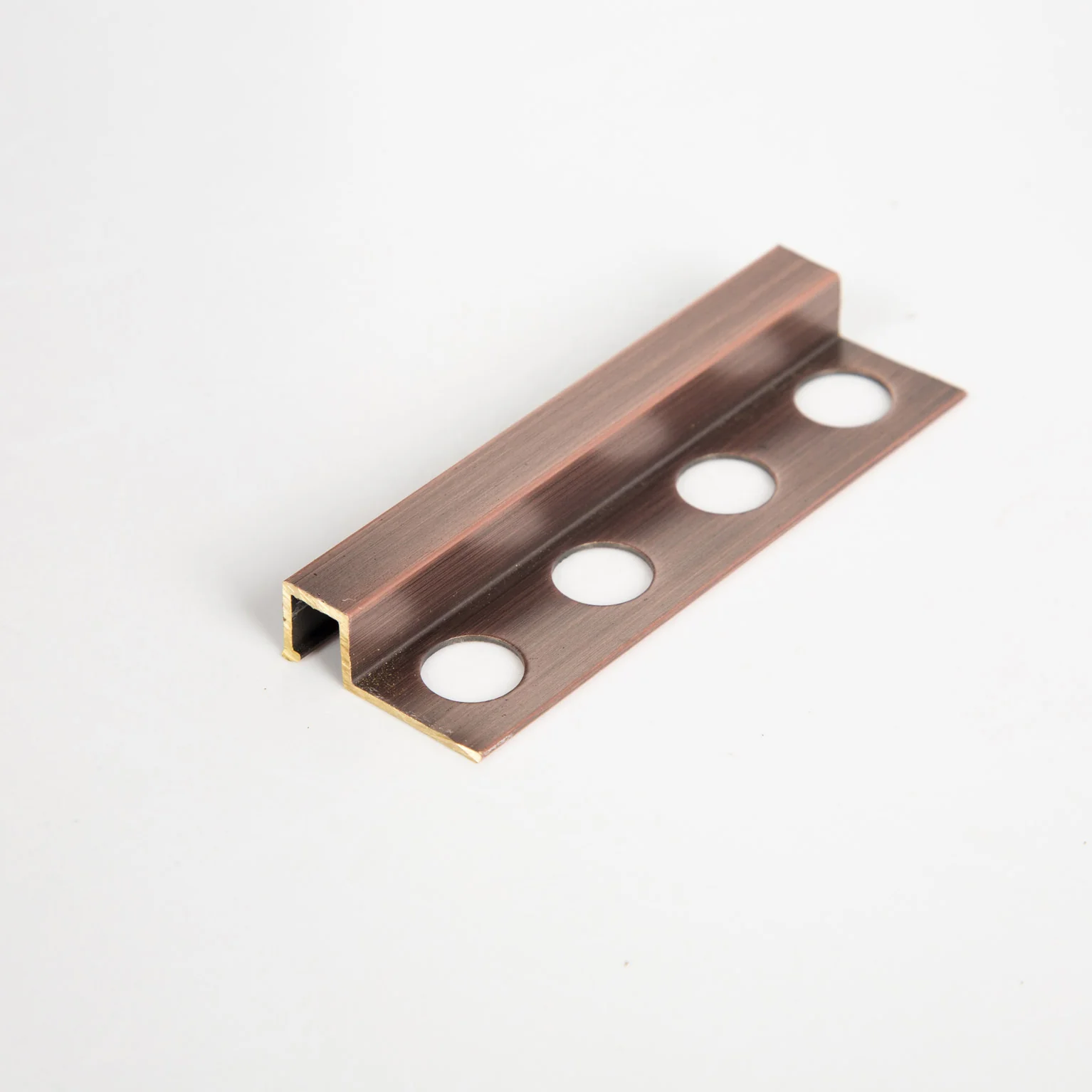 Stainless Steel Square Tile Trim (Gloss Rose Gold)